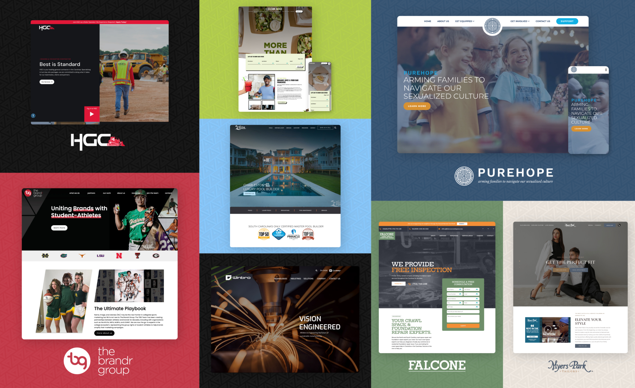 charleston web design portfolio